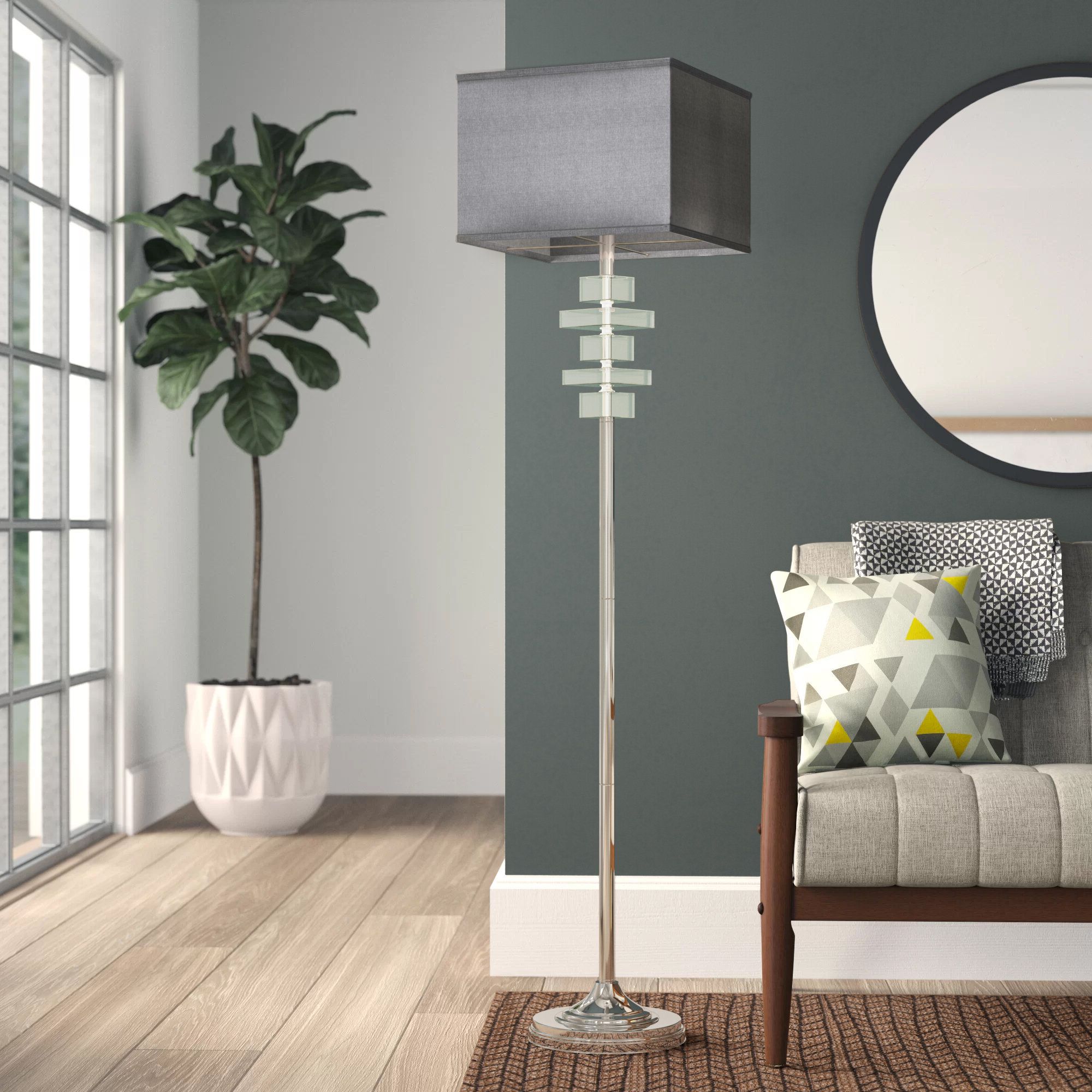Newest Charcoal Grey Standing Lamps Inside Wayfair (View 10 of 15)