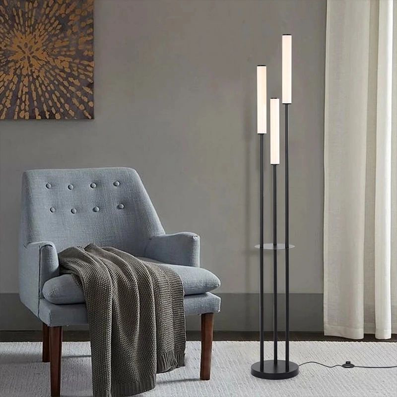 Nordic Simple Dimmable Led Floor Lamp Indoor Home Decoration Modern 3 Head Floor  Lamp For Living Room Study Decor Lighting – Floor Lamps – Aliexpress Pertaining To Widely Used Standing Lamps With Dimmable Led (View 11 of 15)