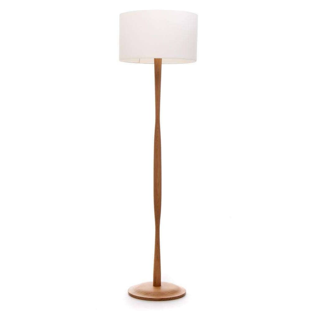 Oak Standing Lamps In Preferred Oak Floor Lamp / Ships Worldwide / Wooden Floor Lamp / Simple – Etsy Uk (View 13 of 15)
