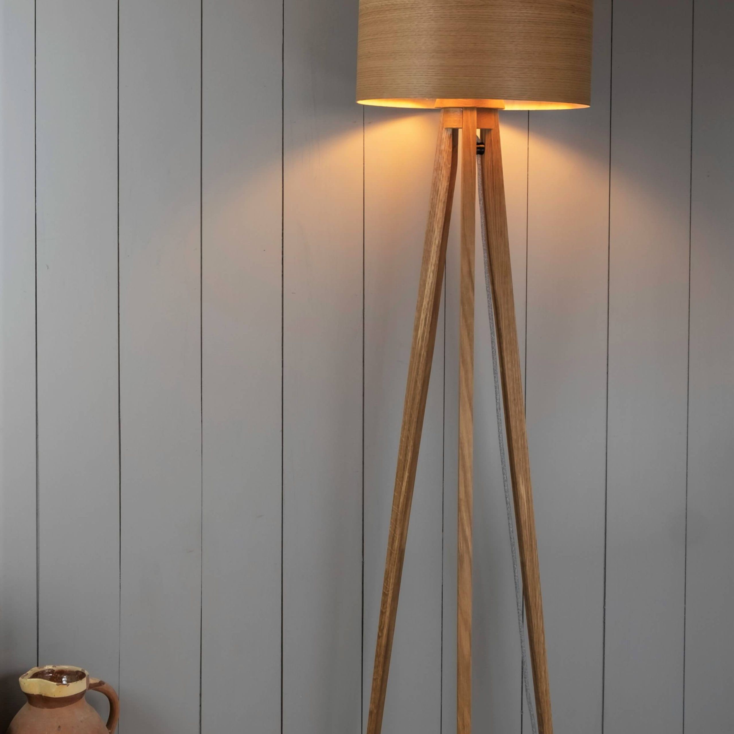 Oak Standing Lamps Regarding Well Liked Pure Floor Lamp – Stuart Lamble Designs (View 2 of 15)