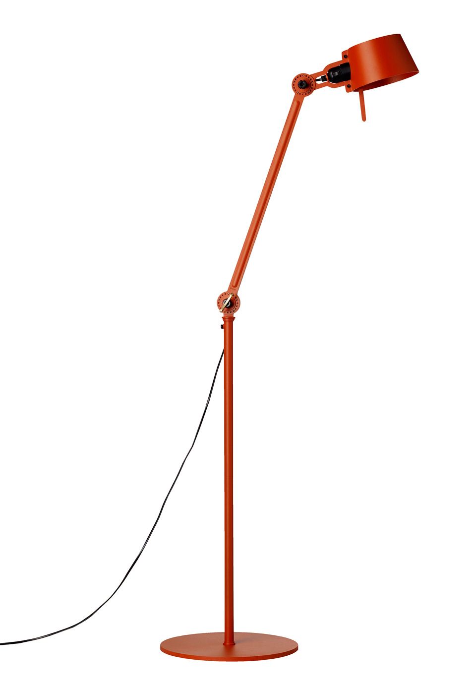 Orange Standing Lamps For Popular Industrial Style Orange Steel Floor Lamp Bolt – Tonone – Industrial Design  Lightanton De Groof – Réf (View 5 of 15)