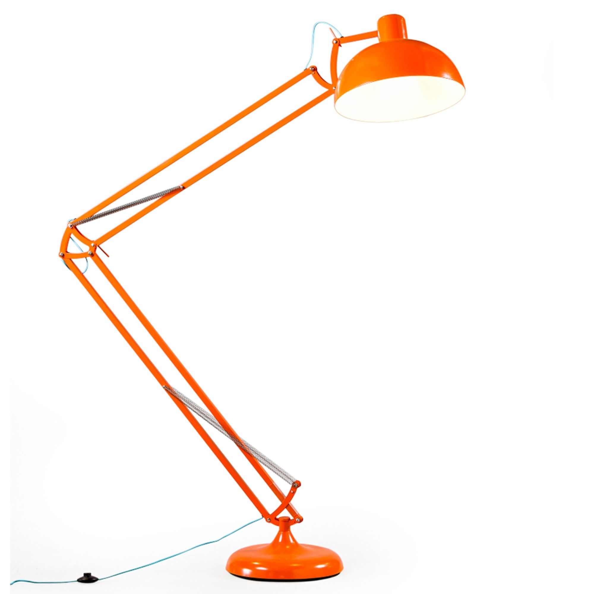 Orange Standing Lamps Throughout Favorite Orange Xxl Classic Desk Style Floor Lamp (View 8 of 15)
