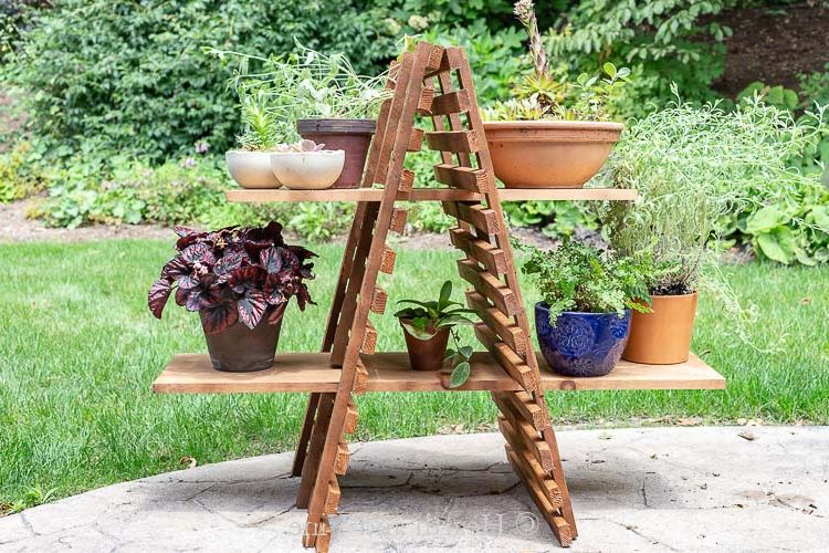 Patio Flowerpot Stands With Fashionable Diy Indoor/outdoor Plant Stand For Multiple Plants (View 4 of 15)
