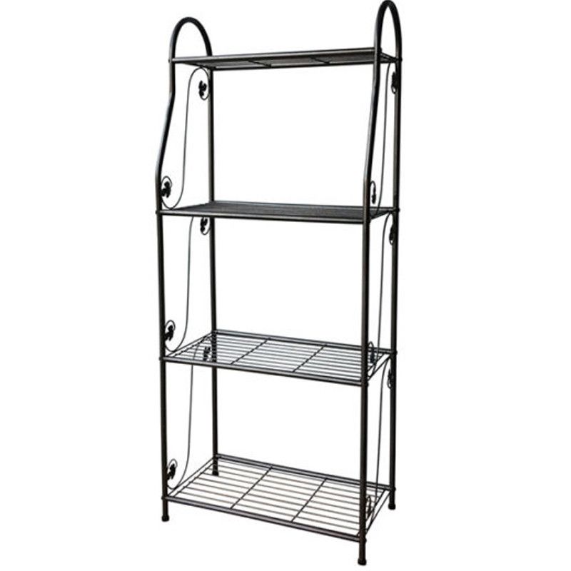 Plant Stand – 4 Tier Metal – Garden Furniture – Garden World With Regard To Recent Four Tier Metal Plant Stands (View 12 of 15)