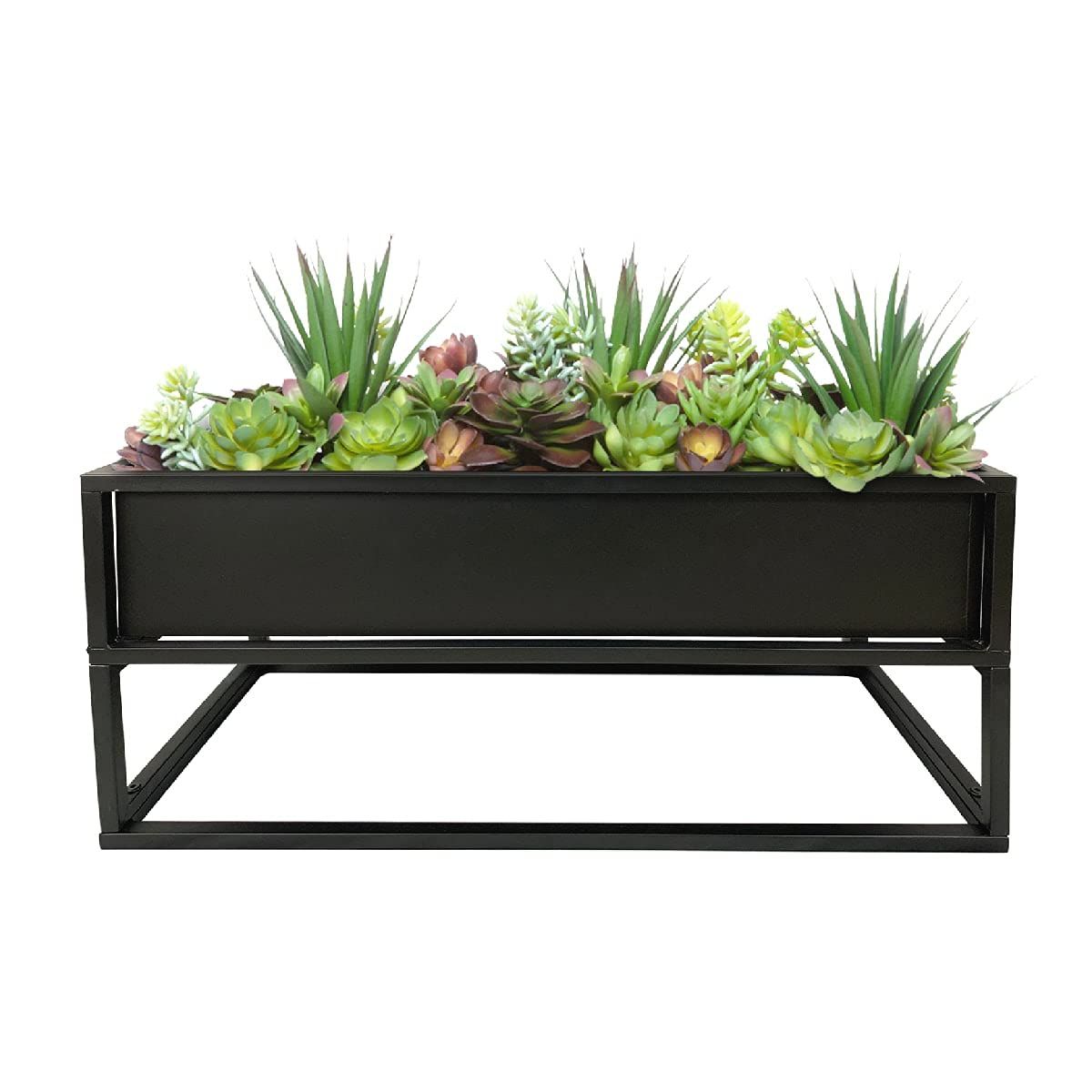 Plant Stands With Flower Box Pertaining To Best And Newest Amazon : Cocoyard Modern Elevated Metal Planter Box – Made Durable And  Resilient Metal – Indoor Outdoor Plant Stand – Ideal For Garden Decor,  Backyard And Patio Decor : Patio, Lawn & Garden (View 3 of 15)