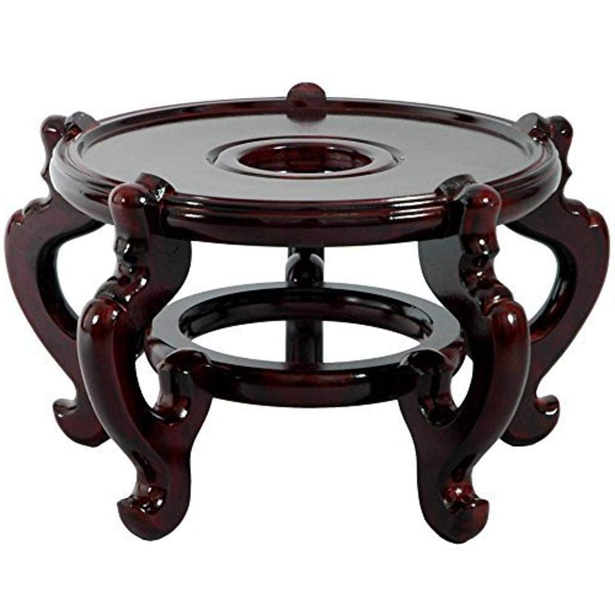 Popular Fishbowl Plant Stands For Oriental Furniture Rosewood Fishbowl Stand – Size 9.5 In (View 1 of 15)
