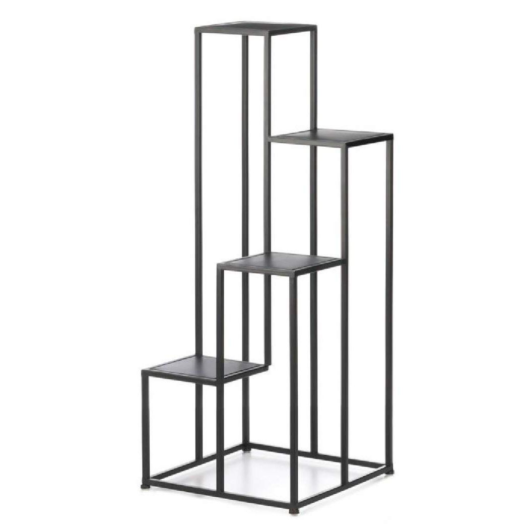 Popular Summerfield Terrace 10018795 Modern Four Tier Plant Stand, White In Four Tier Metal Plant Stands (View 8 of 15)