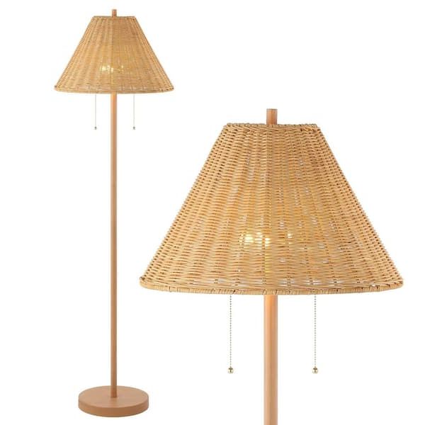 Rattan Standing Lamps For Best And Newest Jonathan Y Nando 61 In (View 12 of 15)