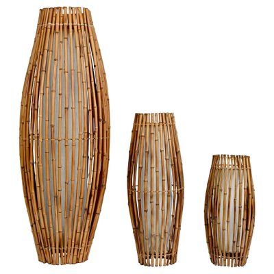Rattan Standing Lamps Pertaining To Recent Mid Century Italian Bamboo And Rattan Floor Lamps, Set Of 3 For Sale At  Pamono (View 6 of 15)