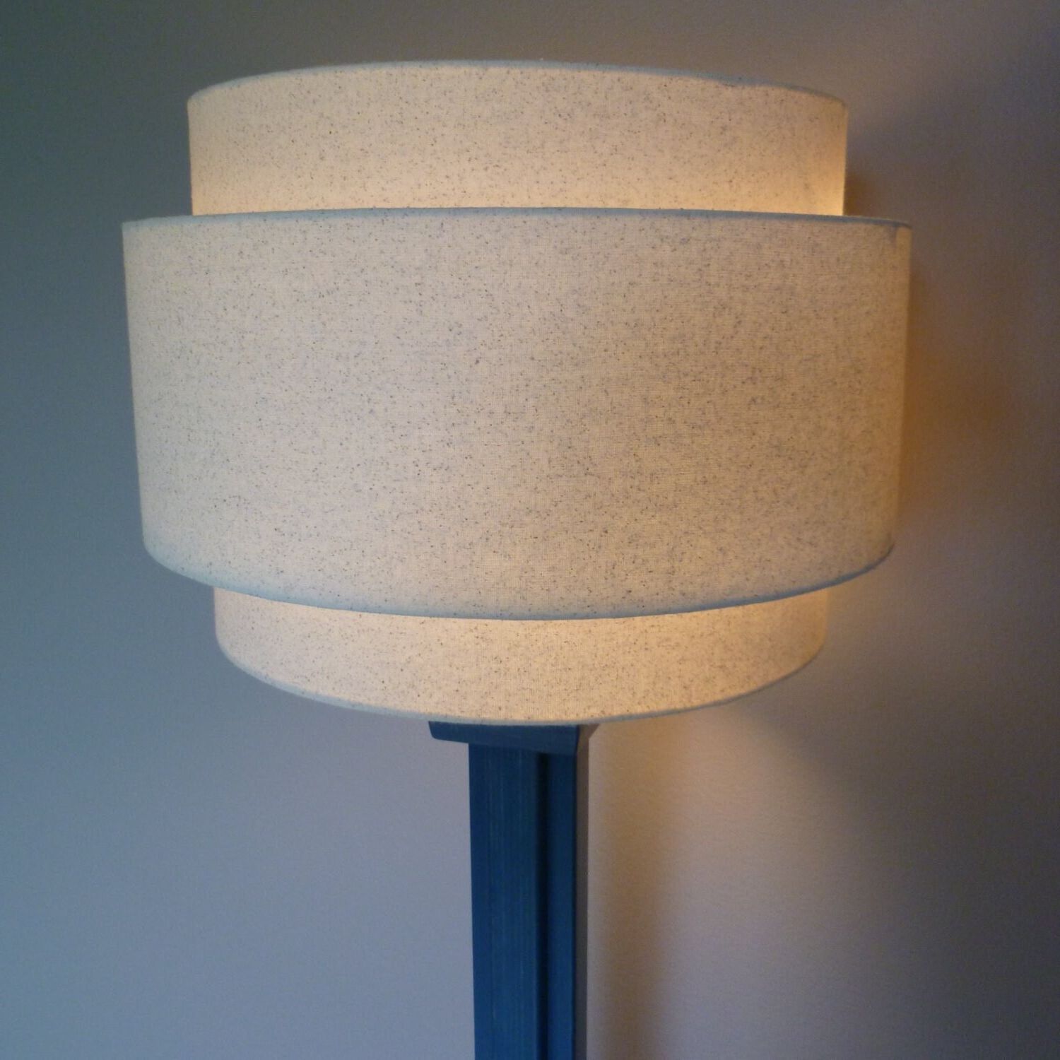 Recent 3 Tier 18 Hardback Lamp Shade In Off White Muslin – Etsy Inside 3 Tier Standing Lamps (View 12 of 15)