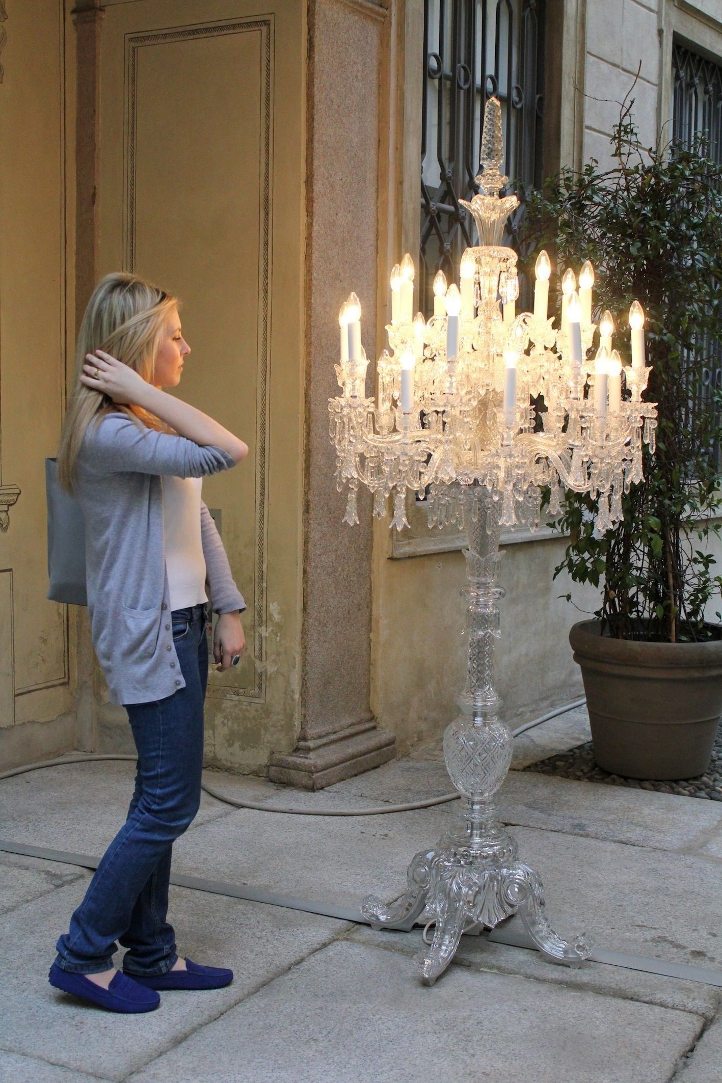 Recent Crystal Bead Chandelier Standing Lamps With Chandelier Floor Lamps – Ideas On Foter (View 1 of 15)