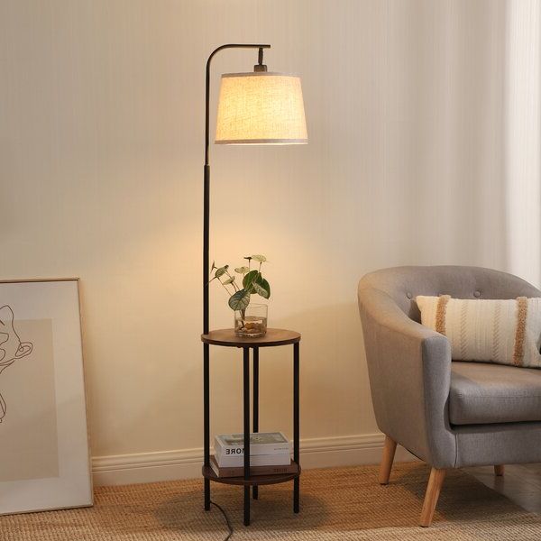 Recent End Table Floor Lamp Combo (View 9 of 15)
