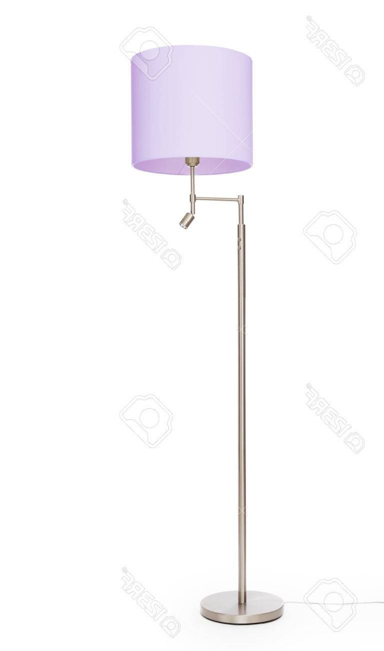 Recent Purple Standing Lamps With Purple Floor Lamp, Isolated On White Background Stock Photo, Picture And  Royalty Free Image. Image  (View 8 of 15)
