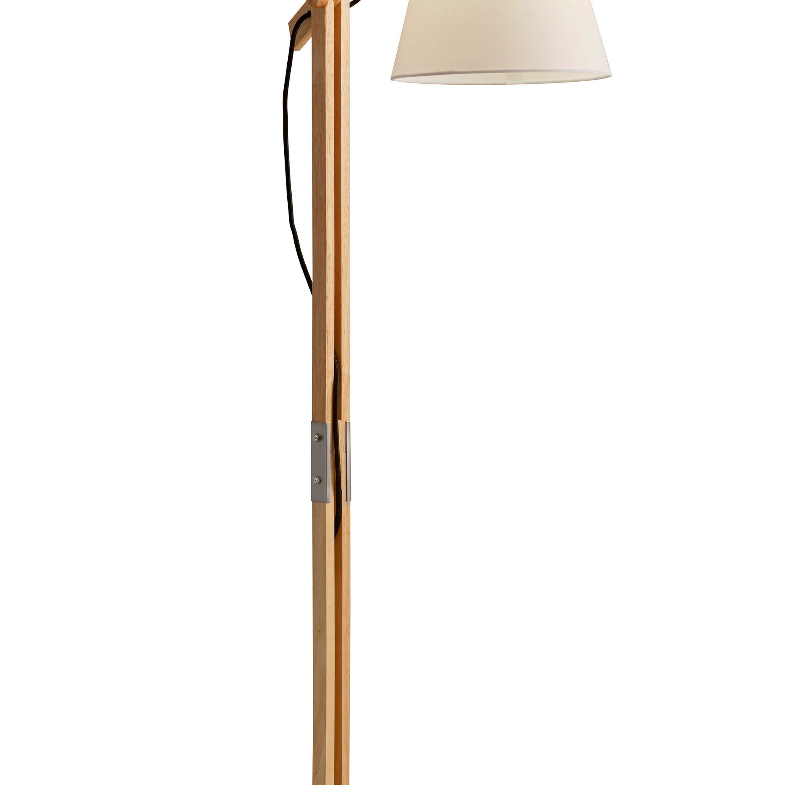 Rubberwood Standing Lamps Within Trendy Adesso Walden Floor Lamp, Natural Rubber Wood – Walmart (View 6 of 15)