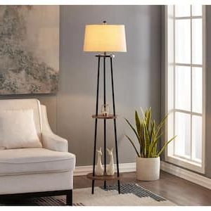 Rustic – Floor Lamps – Lamps – The Home Depot In Well Known Rustic Standing Lamps (View 15 of 15)