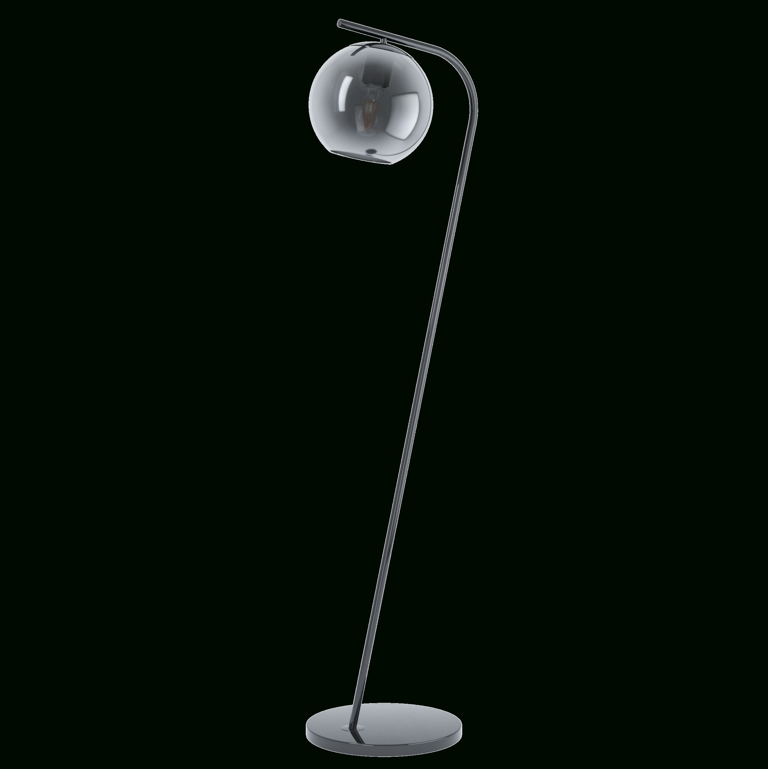 Terriente Black Smoke Glass Floor Lamp – Led Lighting Designs Within Most Up To Date Smoke Glass Standing Lamps (View 10 of 15)