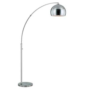 Trendy Chrome Standing Lamps In Chrome – Floor Lamps – Lamps – The Home Depot (View 7 of 15)