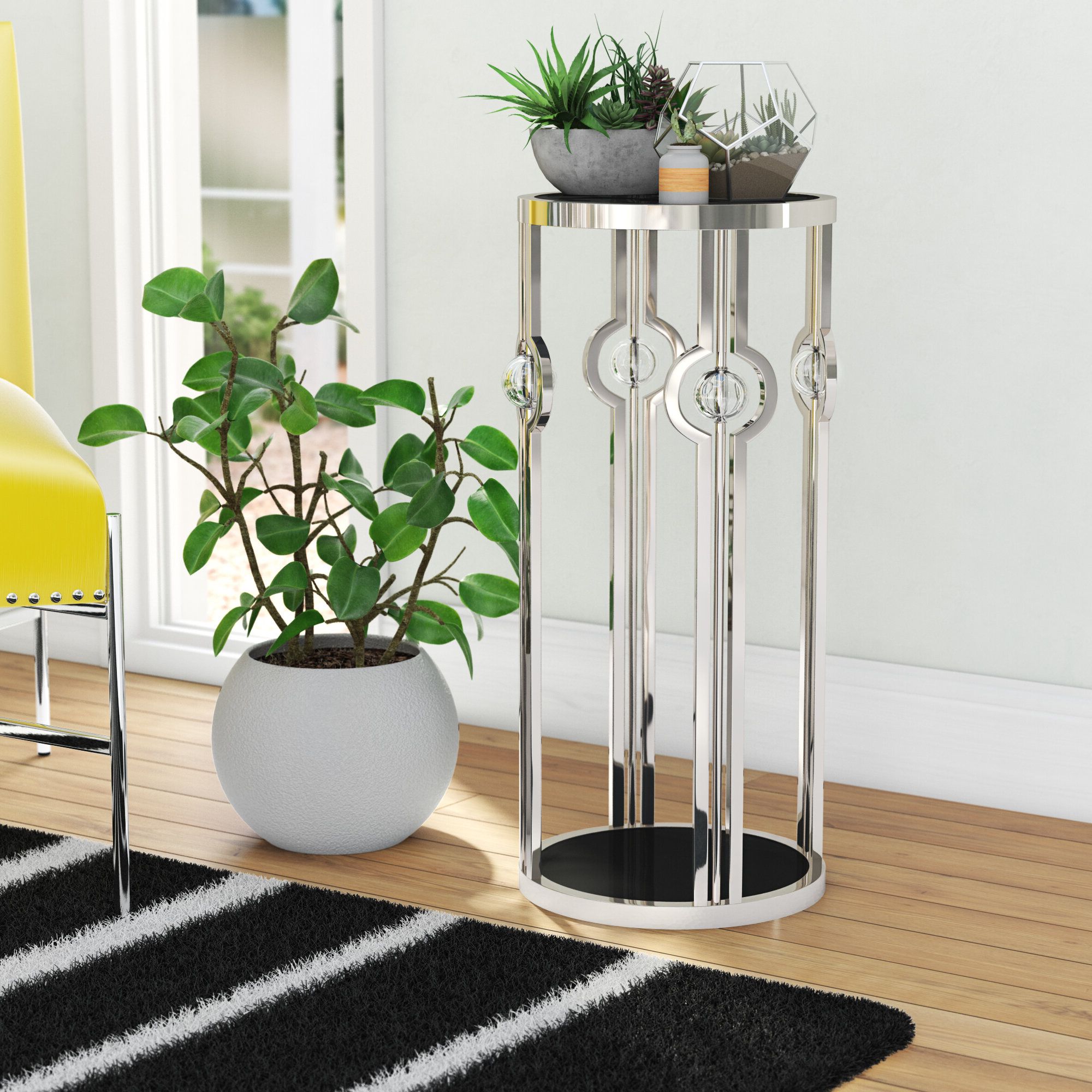 Wayfair With Most Recent Nickel Plant Stands (View 6 of 15)