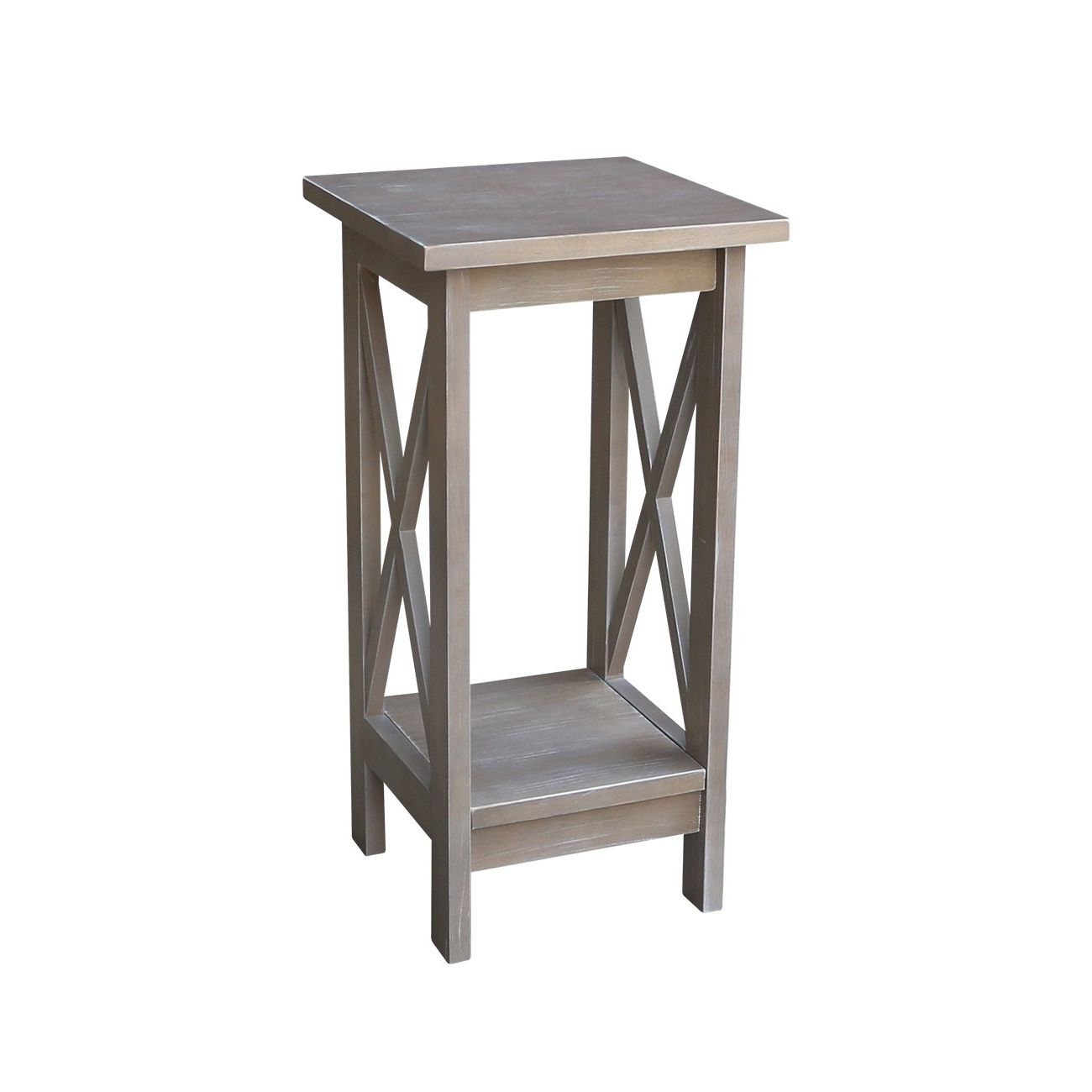 Well Known 24" X Sided Plant Stand  Weathered Gray (3 Sizes Available) For Weathered Gray Plant Stands (View 3 of 15)
