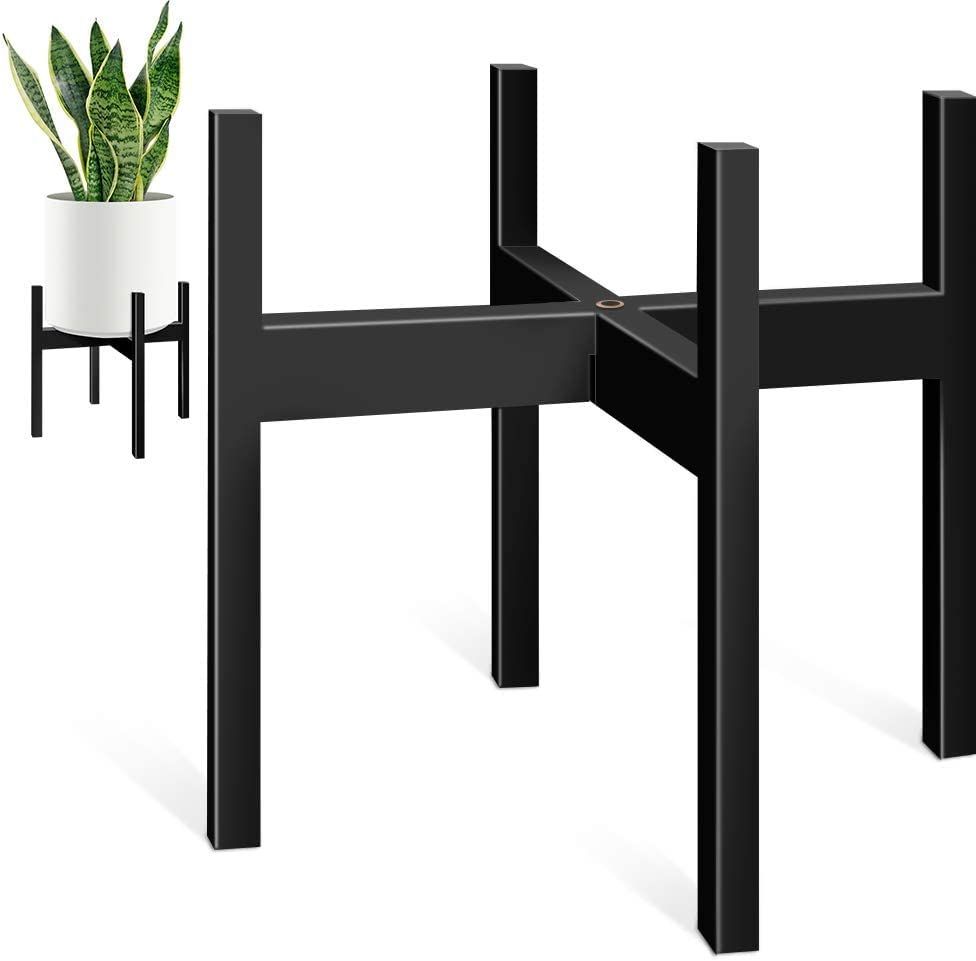 Well Known Amazon: Zmtech 14 Inch Metal Plant Stand For Indoor And Outdoor Plants  Mid Century Plant Stand Black Plant Holder Corner Plant Stand For Patio  Home Outside Decor : Patio, Lawn & Garden Pertaining To 14 Inch Plant Stands (View 4 of 15)
