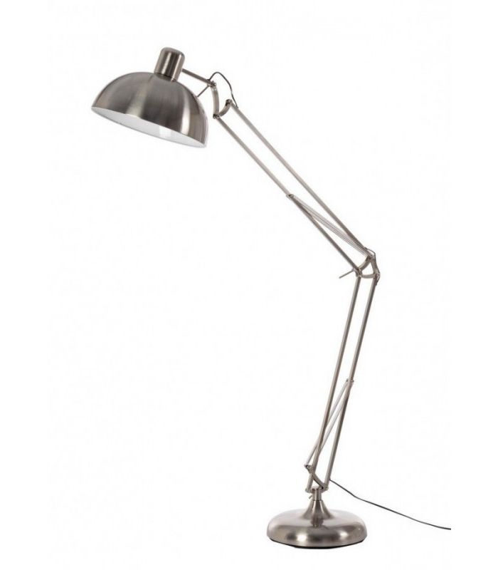 Well Known Brushed Steel Standing Lamps In Big Satin Steel Floor Lamp H (View 1 of 15)