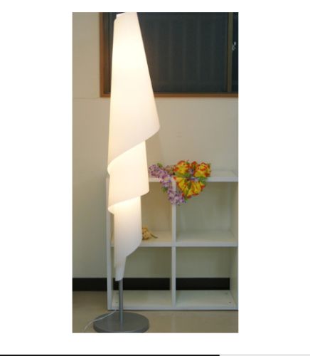 Well Known Modern Handmade Floor Standing Lamp Tall Swirling Shade Light 75 Inch White (View 11 of 15)