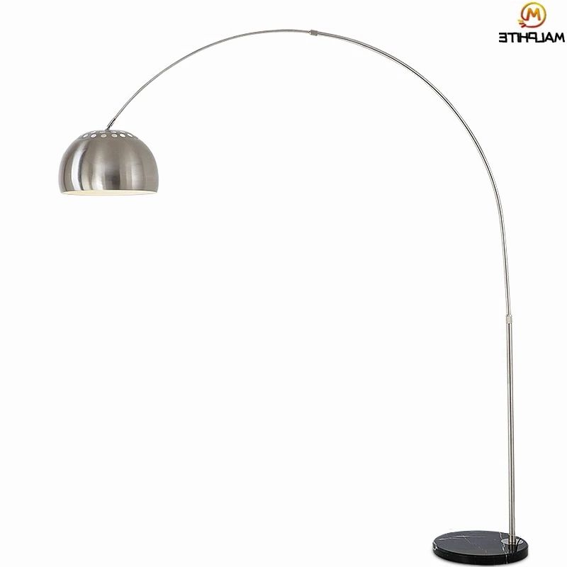Well Known Silver Standing Lamps Regarding Nordic Black Marble Floor Lamp Folding Rotary Arc Silver Study Lamp Floor  Lamps For Living Room Bedroom Deco Lighting Fixtures – Floor Lamps –  Aliexpress (View 5 of 15)