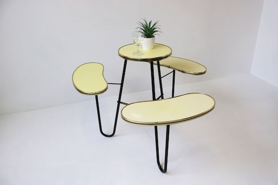 Well Known Vintage Plant Stands Intended For Beautiful Rare Minimalist Vintage Plant Stand 60s Design – Etsy Hong Kong (View 14 of 15)