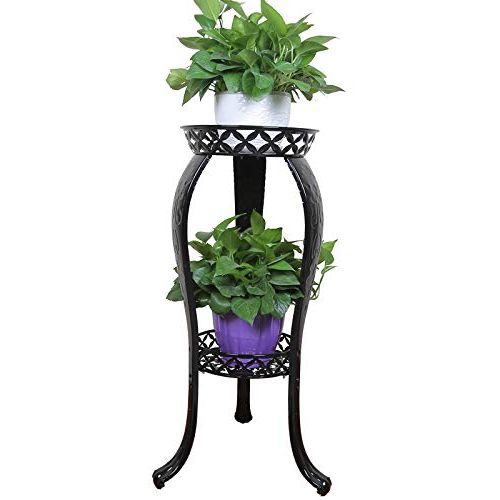 Well Liked 32 Inch Plant Stands With Metal Potted Plant Stand, 32inch Rustproof Decorative Flower Pot Rack With  Indoor Outdoor Iron Art Planter Holders Garden Steel Pots Containers  Supports Corner Display Stand – Walmart (View 7 of 15)