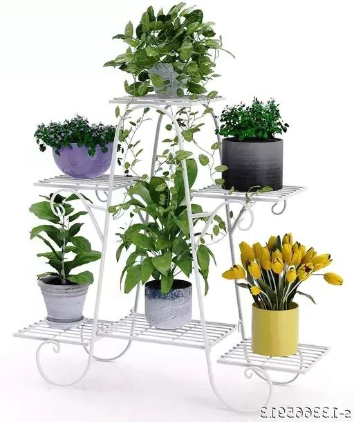 White 32 Inch Plant Stands In Newest Iron Plant Stand/plant Stand For Balcony/flower Pot Stand/pot Stand For  Indoor Plants/pot (View 6 of 15)