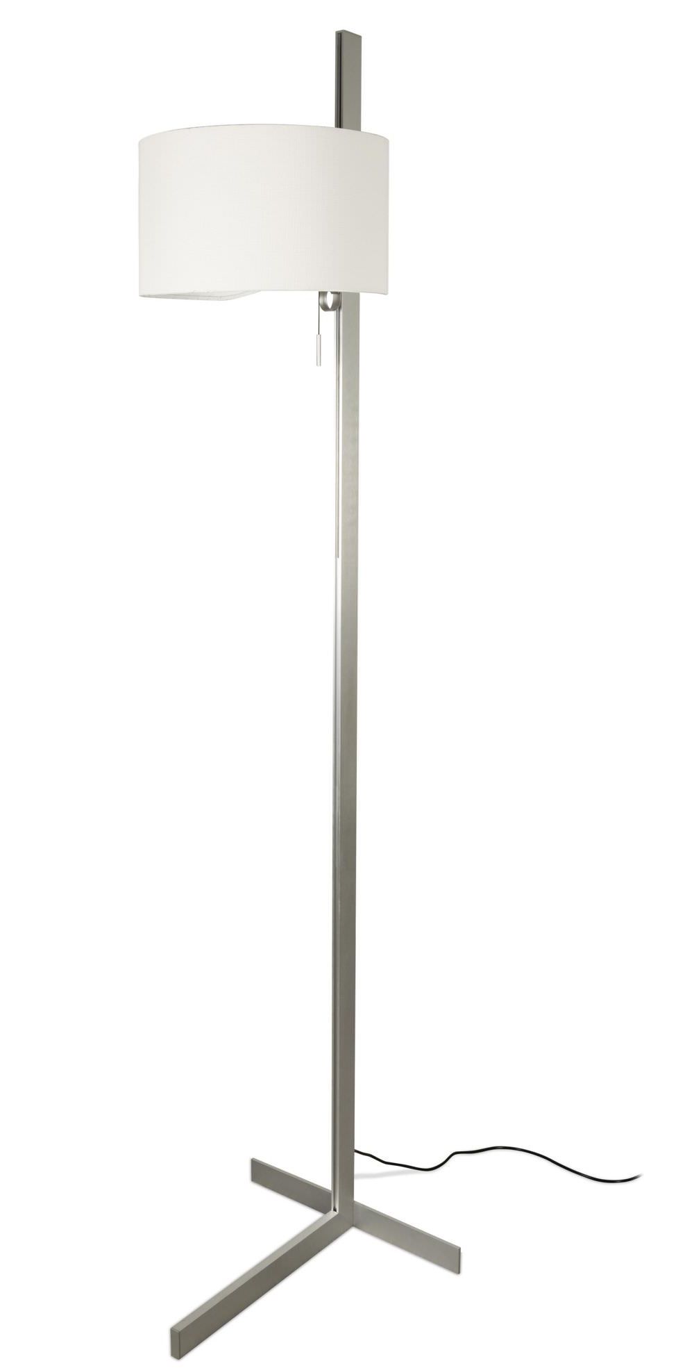 White Aluminium Tripod Lamp Mpc 57210 Inside Popular White Shade Standing Lamps (View 5 of 15)