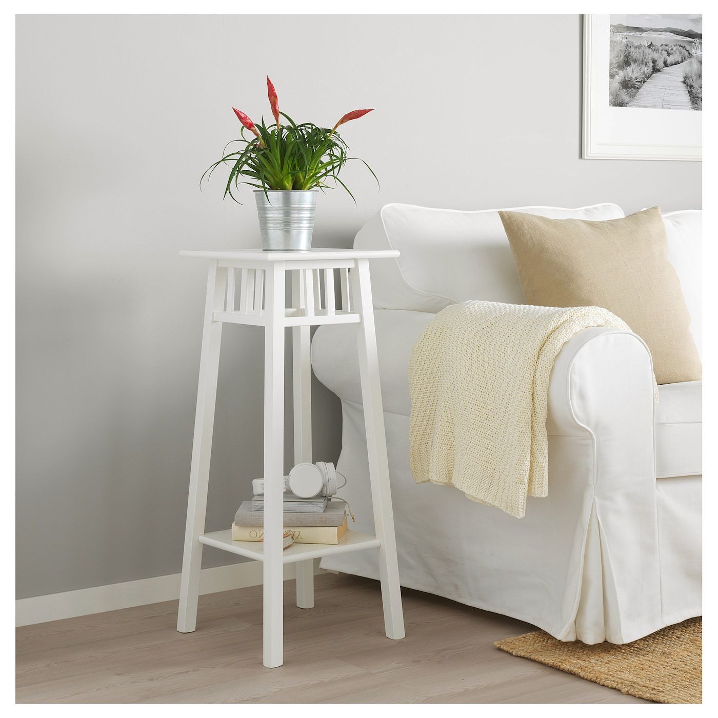 White Plant Stands With Regard To Well Liked Lantliv Plant Stand, White, 78 Cm – Ikea Ireland (View 10 of 15)
