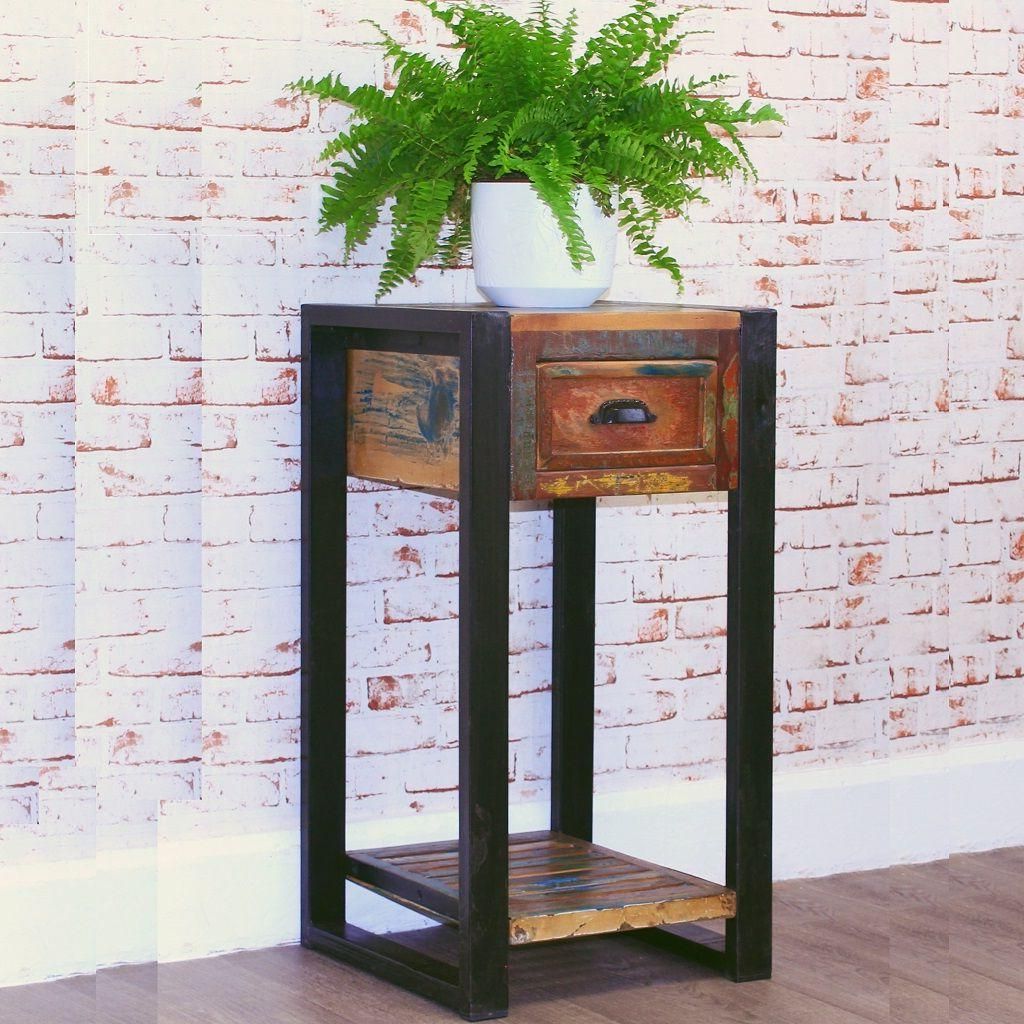 Widely Used Industrial Chic Plant Stand Or Lamp Table Within Industrial Plant Stands (View 12 of 15)