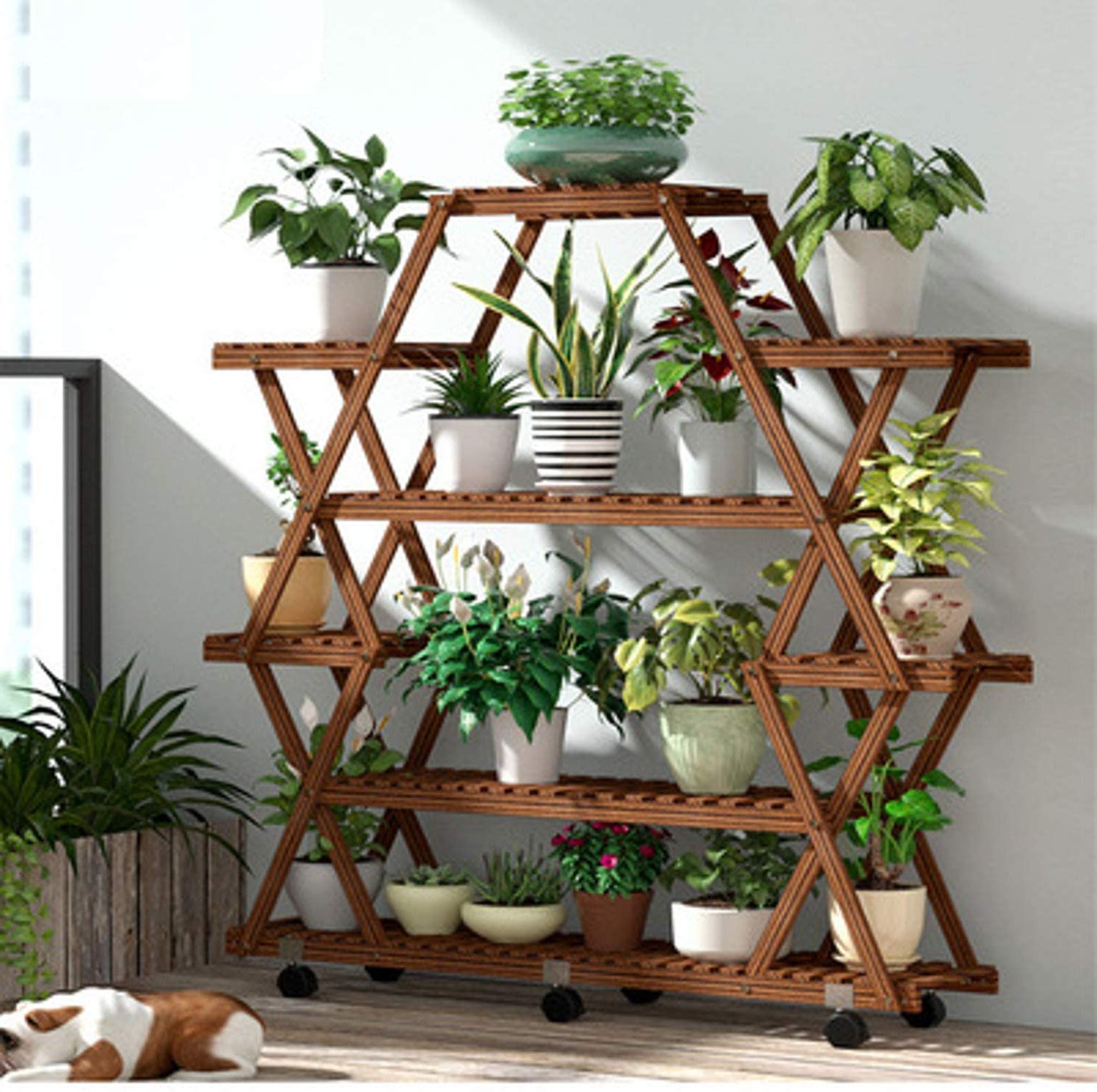 Widely Used Wide Plant Stands With Regard To Large Plant Stand Indoor Outdoor – Elicas – Buy Brand Domain Name (View 3 of 15)