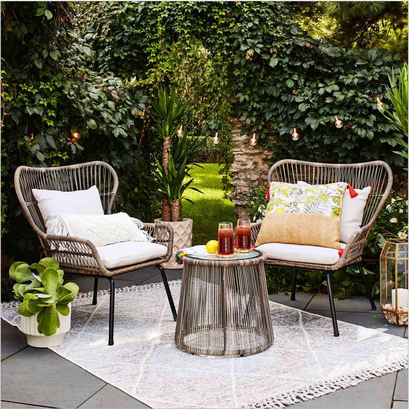 Backyard Porch Garden Patio Furniture Set Inside Most Current The Best Outdoor Furniture For Small Spaces (View 12 of 15)