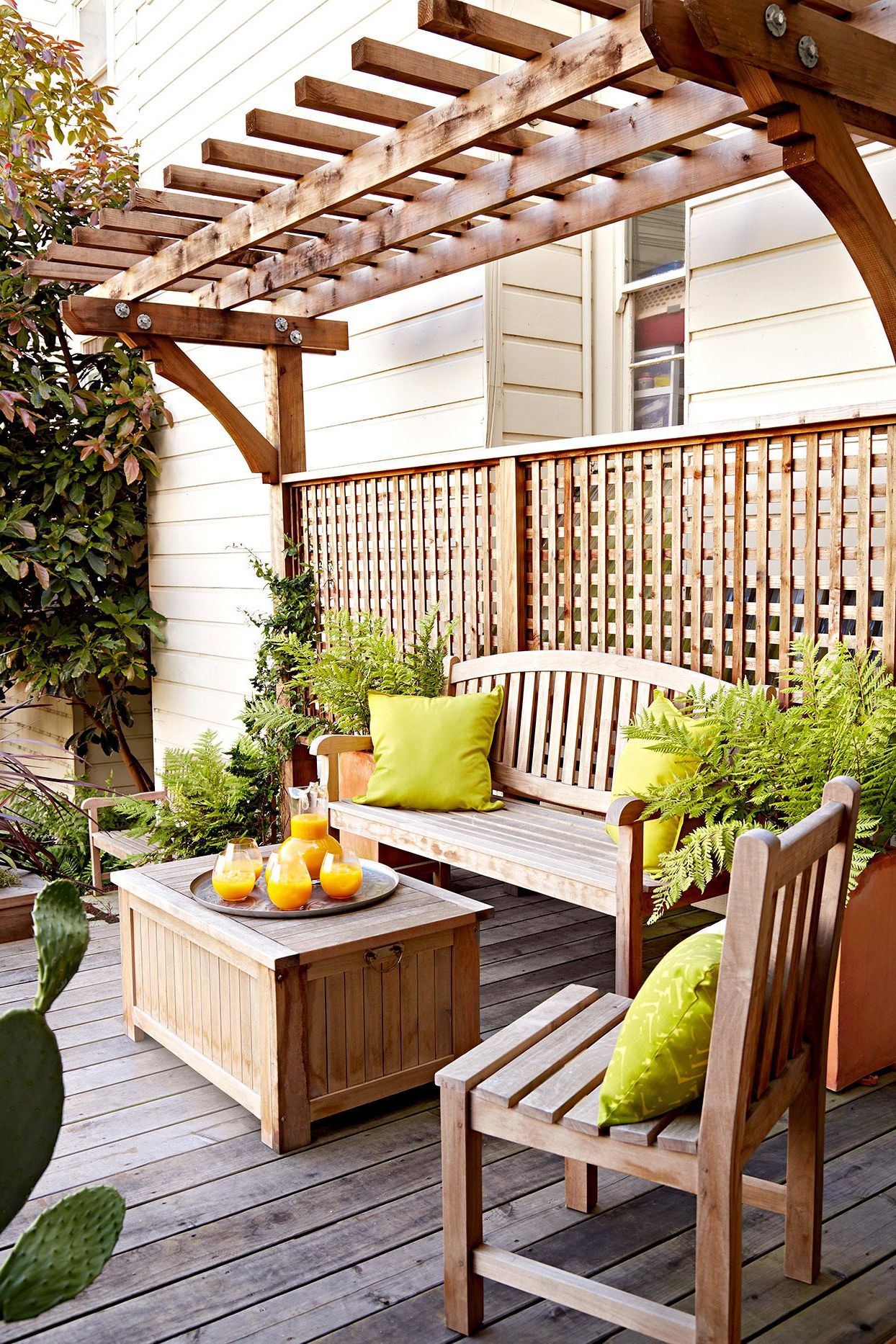 Balcony And Deck With Soft Cushions In 2018 20 Small Deck Ideas To Maximize Your Outdoor Living Space (View 14 of 15)