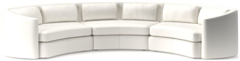 Featured Photo of 2024 Latest 3-piece Curved Sectional Set