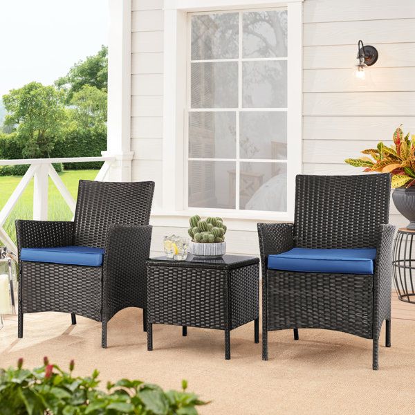 Fashionable Balcony Furniture Set With Beige Cushions With Waterproof Outdoor Furniture (Photo 9 of 15)
