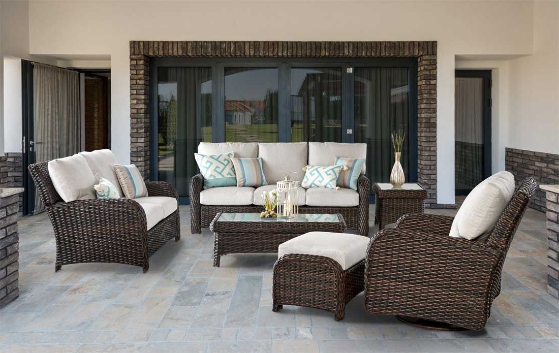 Most Up To Date All Weather Wicker Sectional Seating Group With St Croix All Weather Resin Wicker Furniture Sets, Tobacco – Wicker Patio  Furniture, Full Size – Outdoor Resin Wicker Furniture (View 4 of 15)