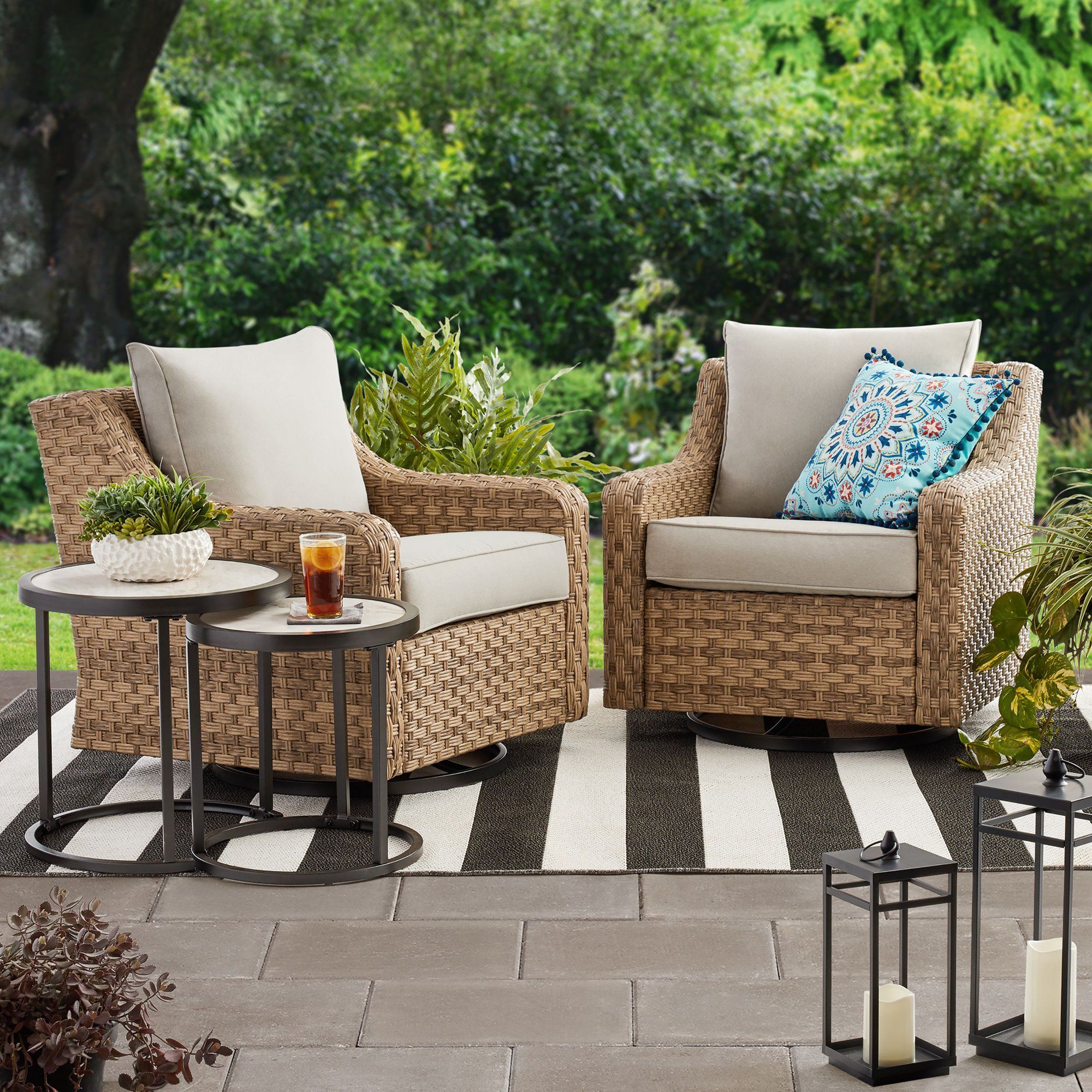 Patio Furniture Sets, Garden Patio Furniture, Conversation Set  Patio In Oaks Table Set With Patio Cover (View 6 of 15)