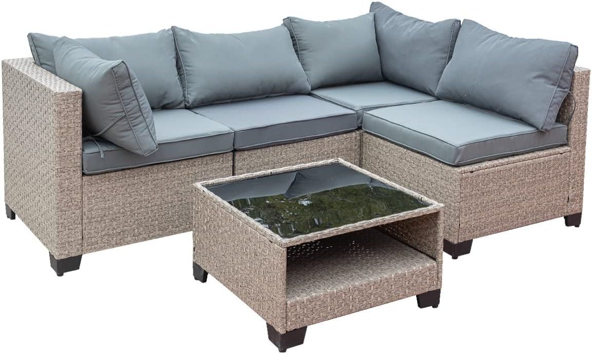 Ubuy France With Regard To Most Popular 5 Piece Patio Furniture Set (View 9 of 15)