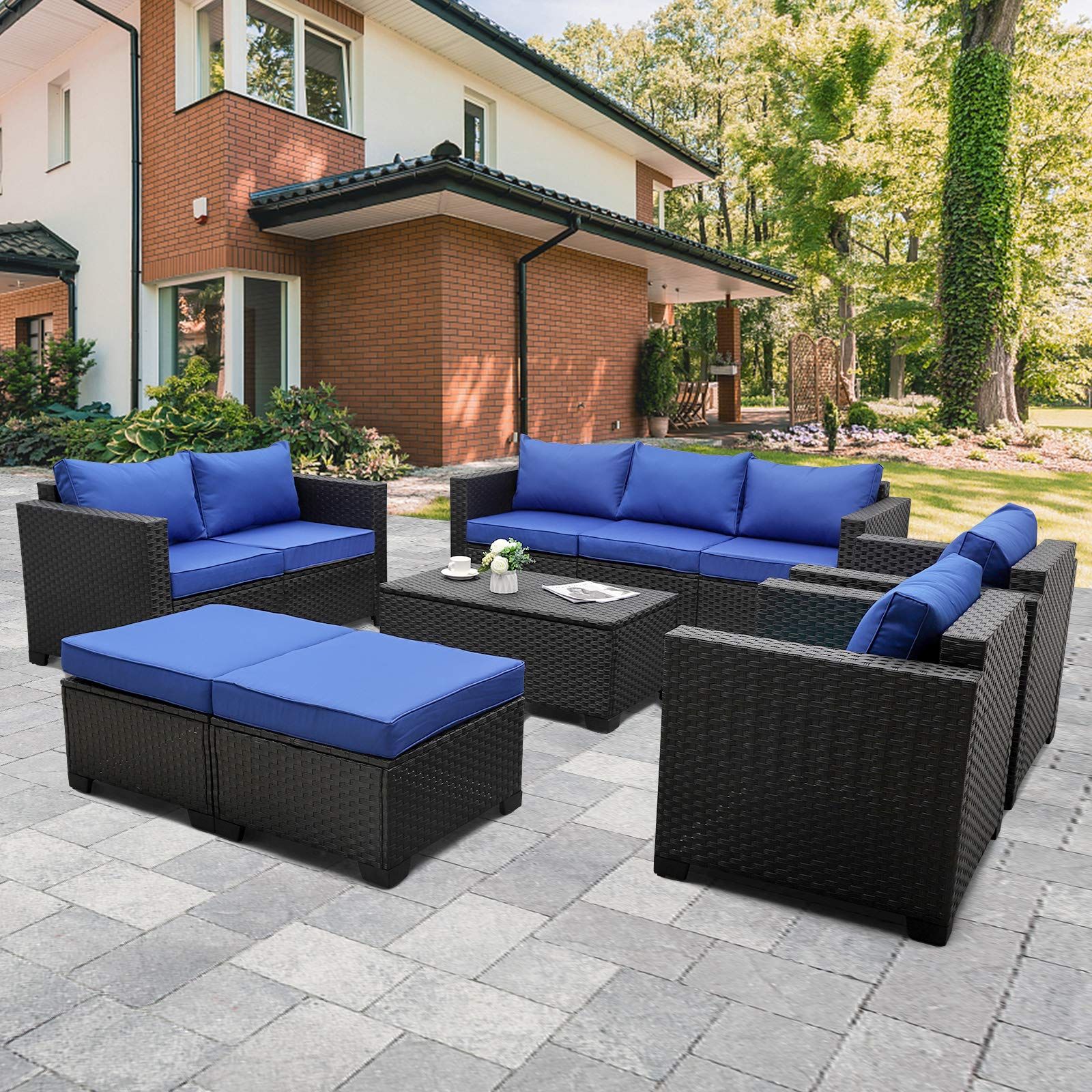 Featured Photo of 15 Photos Patio Rattan Wicker Furniture