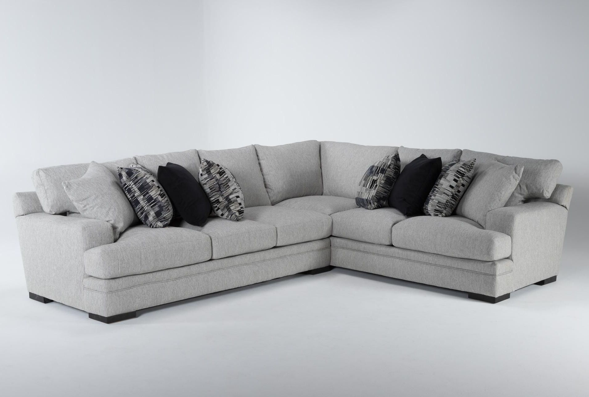 104" Sectional Sofas Regarding Fashionable Arlen Putty 2 Piece 104" Sectional With Right Arm Facing Sofa In  (View 10 of 15)