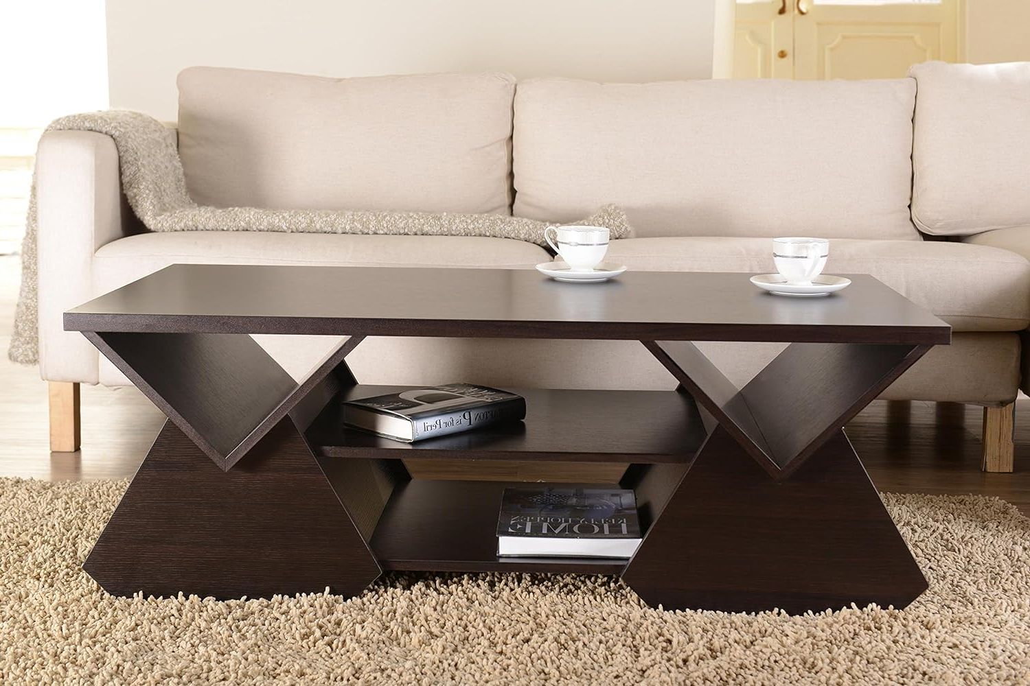 15 Coffee Tables Under $200: Unique, Modern, Cool, Wood, Glass For Recent Modern Wooden X Design Coffee Tables (Photo 14 of 15)