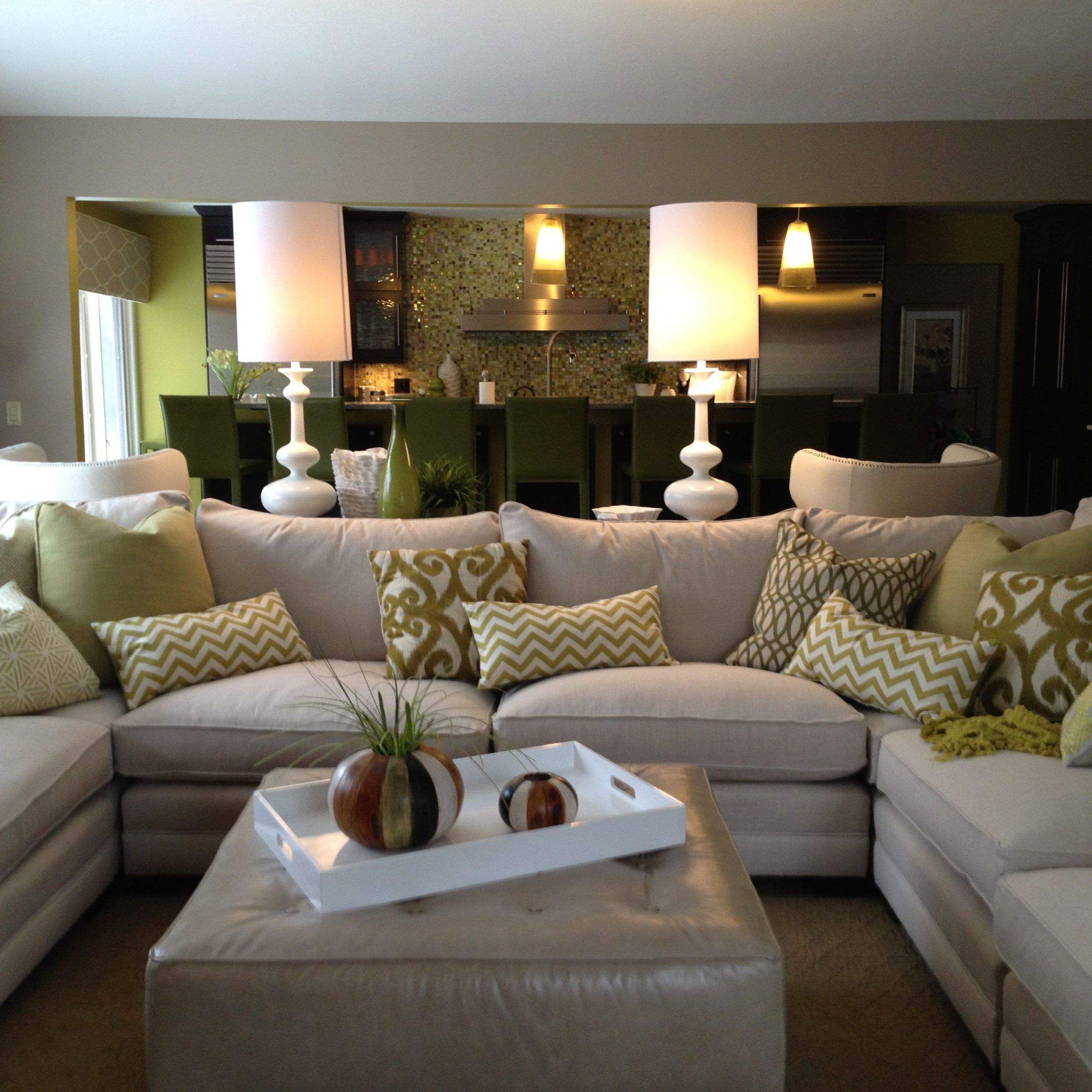 20+ U Shaped Sectional With Large Ottoman Regarding Trendy U Shaped Couches In Beige (Photo 7 of 15)