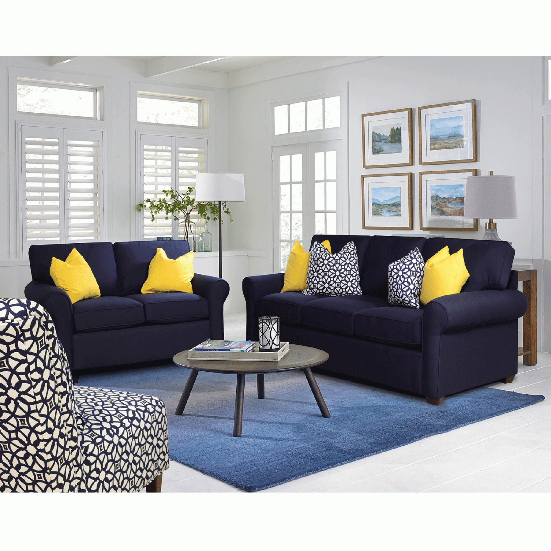 2017 You'll Adore The Casual Comfort You'll Get From This Sunbrella Navy With Navy Sleeper Sofa Couches (View 6 of 15)