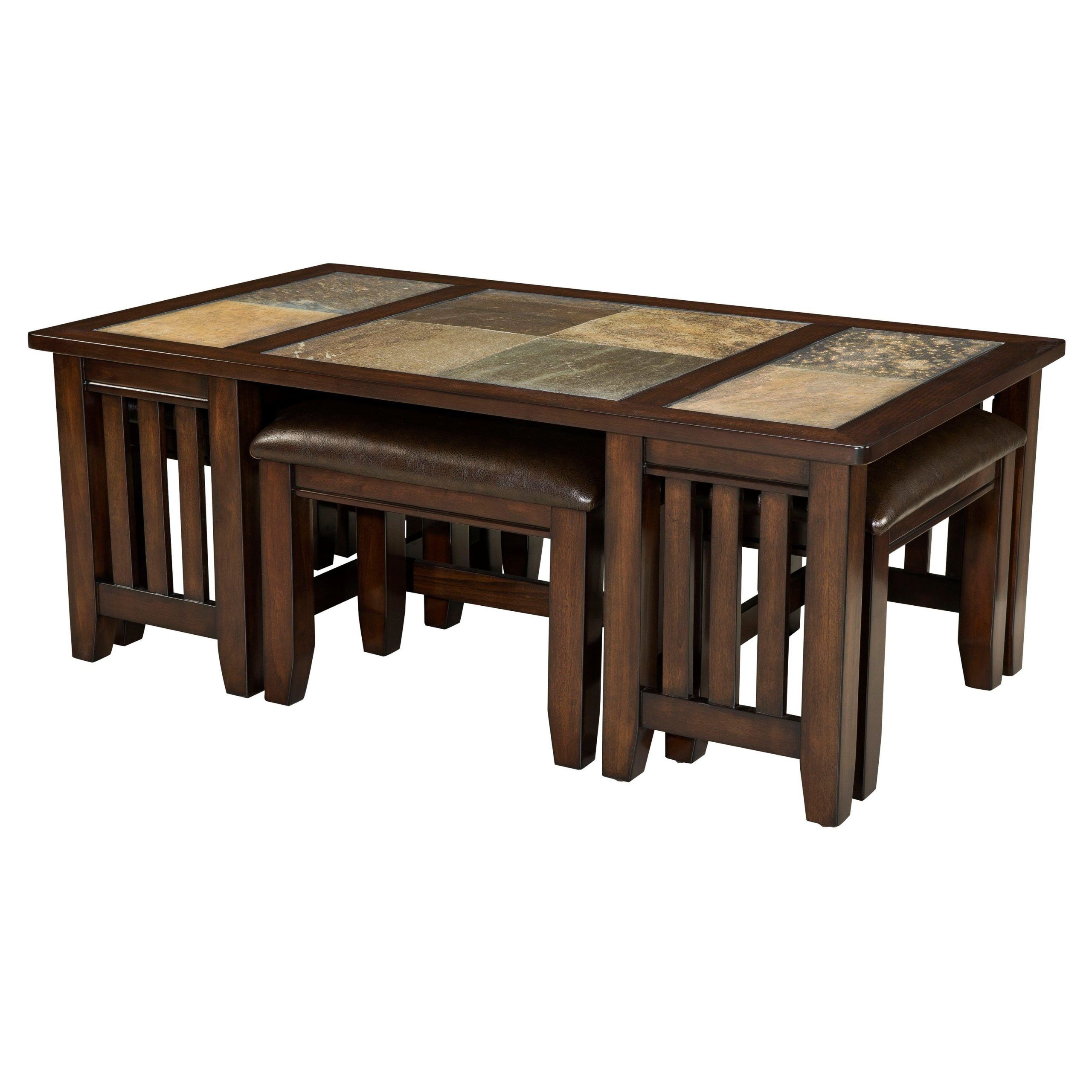 2019 Standard Furniture Napa Valley Rectangle Wood And Stone Top Coffee In Coffee Tables For 4 6 People (View 9 of 15)