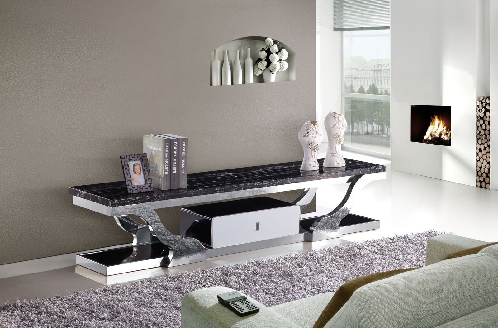 2020 Black Marble Tv Stands With Prato Marble Tv Table – Marble King (View 5 of 15)