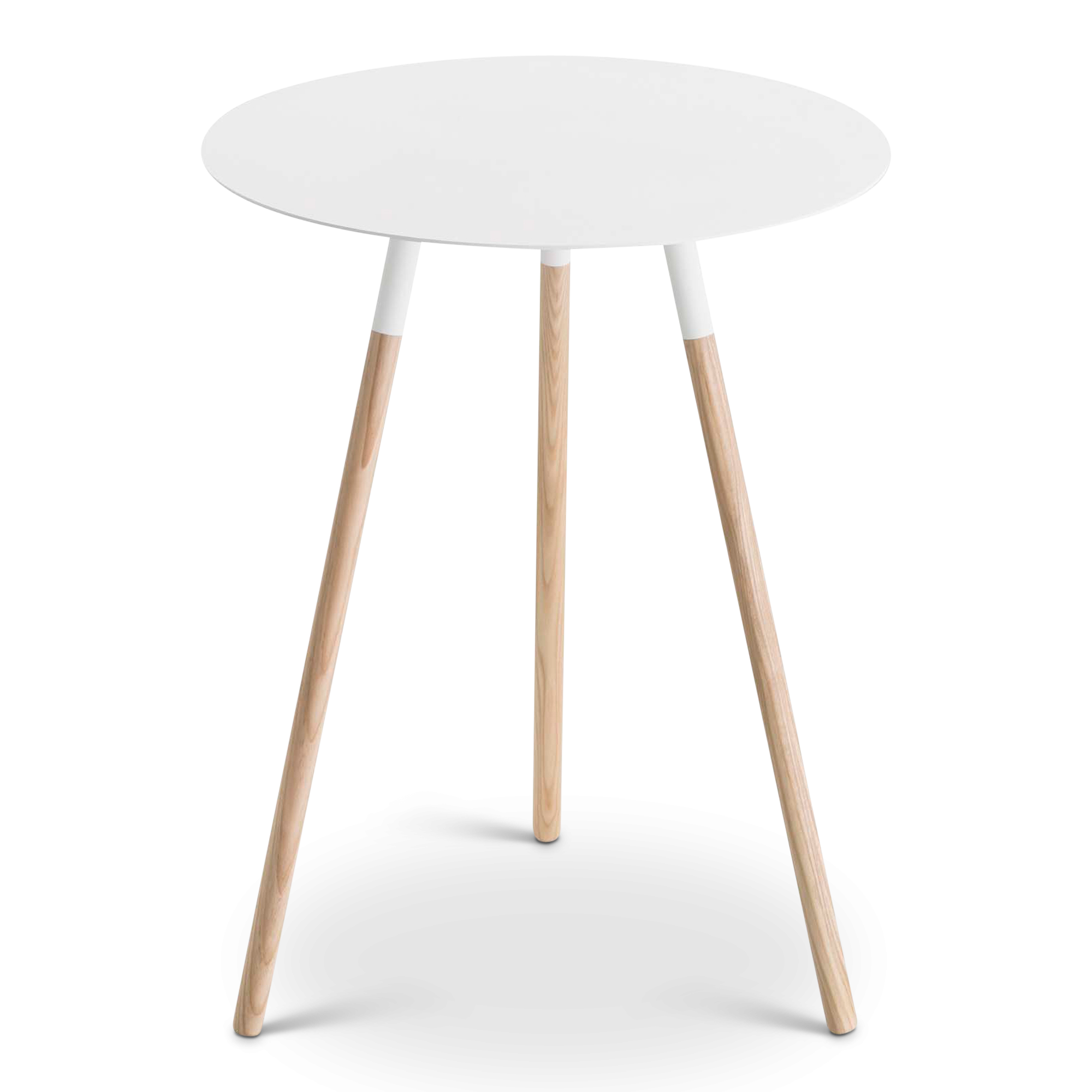 2020 Plain Round Side Table, White – Gessato Design Store Regarding Transparent Side Tables For Living Rooms (View 2 of 15)