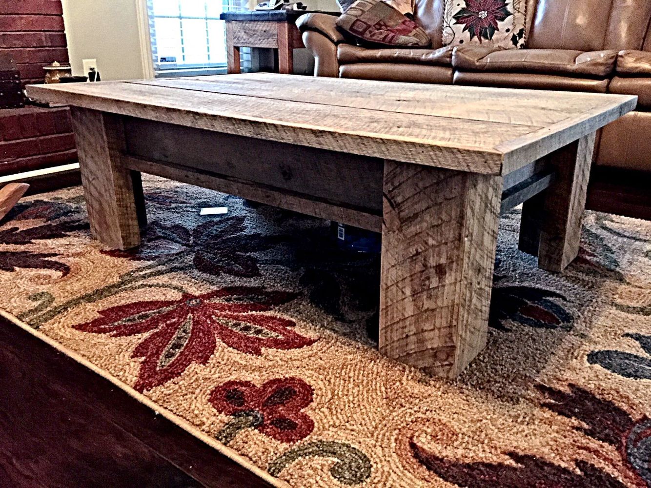 2020 Rustic Wood Coffee Tables Throughout Rustic Reclaimed Barnwood Coffee Tablevintage Southern Creations (View 13 of 15)